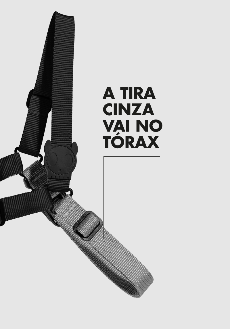 Peitoral para Cachorros Antipuxão Gotham