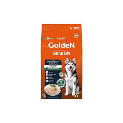 Ração Golden para Cães Sênior sabor Frango & Arroz 15kg