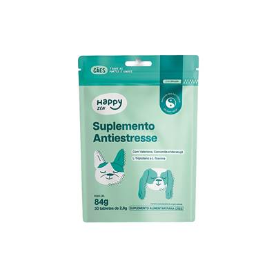 Suplemento Happy Zen Antiestresse para Cães 84g