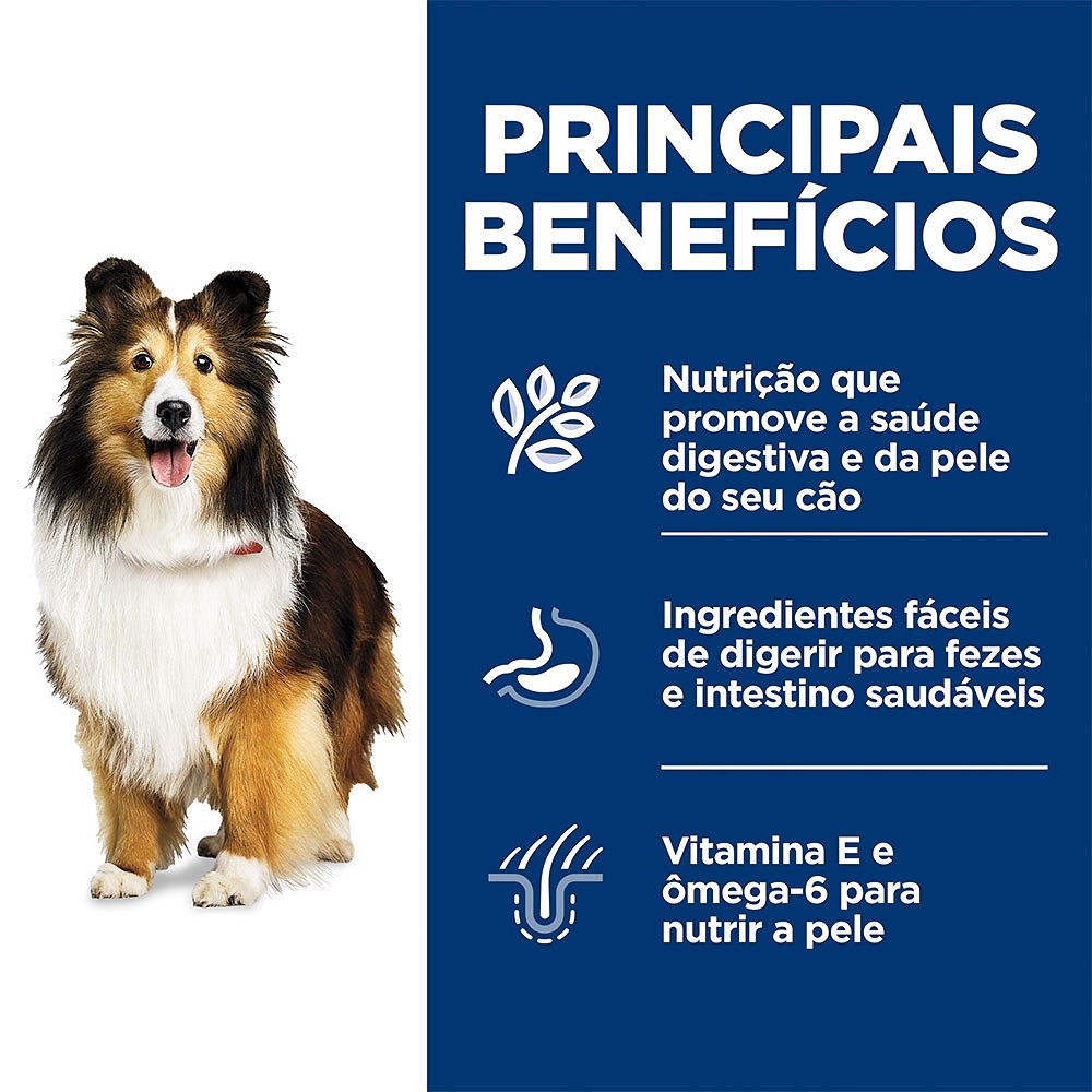 Ração Úmida Hill's Science Diet Pele Sensível para Cães Adultos Sabor Peru e Arroz