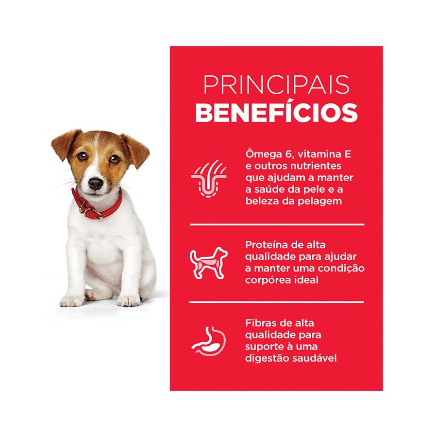 Ração Hill's Science Diet Canino Filhotes Pedaços Pequenos para Cães de Porte Pequeno