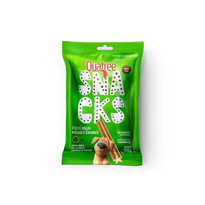 Snacks Sticks Quatree para Cães de Raças Médias e Grandes 100g