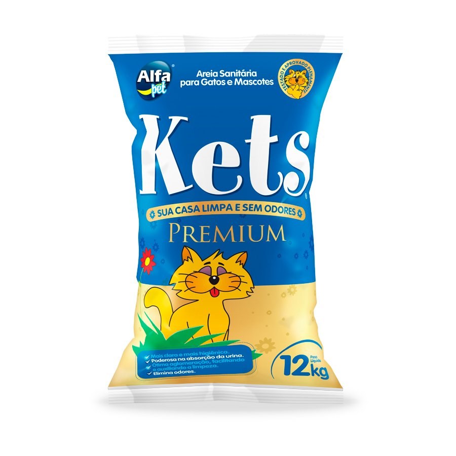 Areia Sanitária Premium Kets