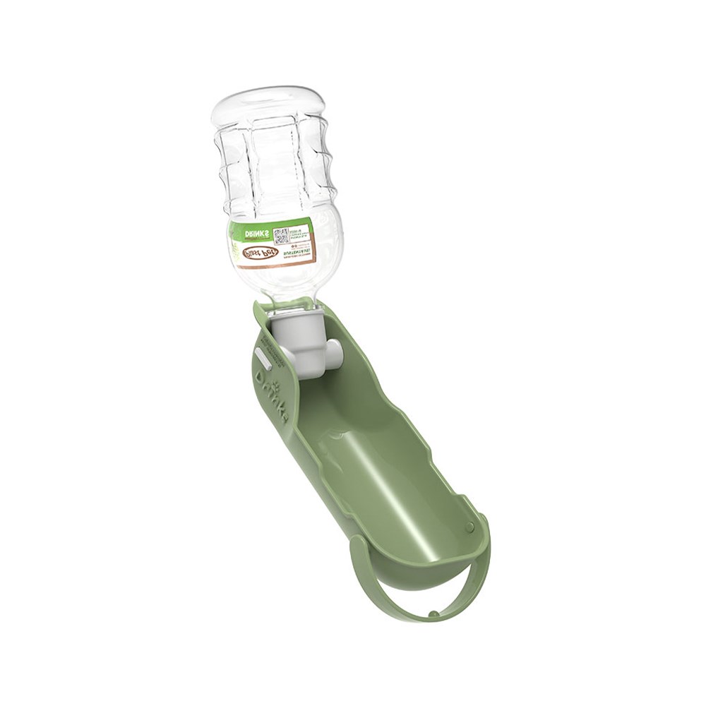 Bebedouro Portátil Plast Pet Eco Verde Oliva para Cães