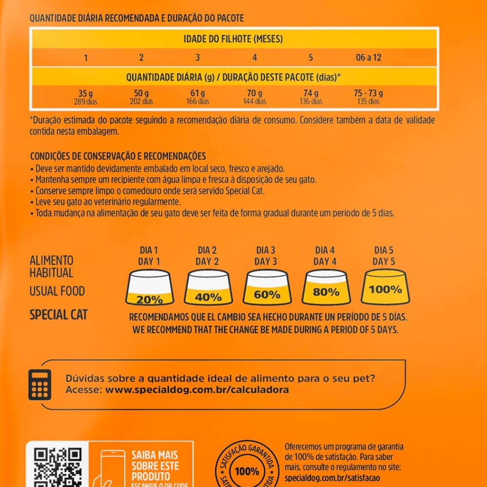 Ração Premium Special Cat para Gatos Filhotes