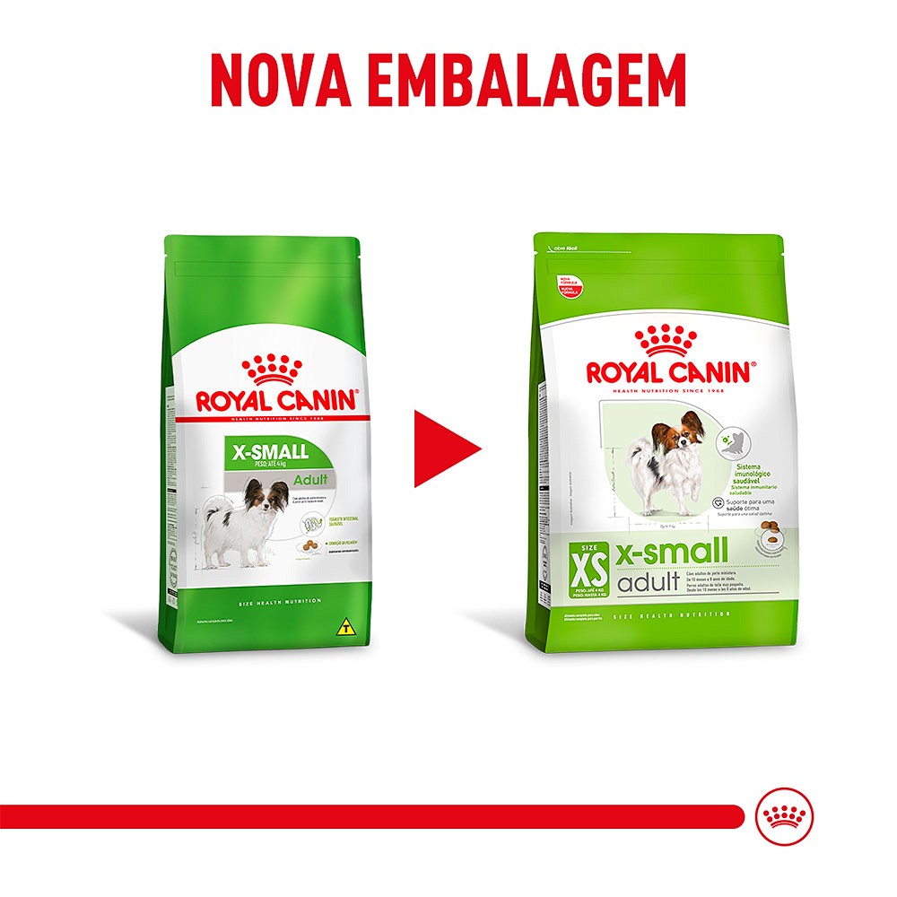 Ração Royal Canin X-Small Adult para Cães Adultos de Porte Miniatura
