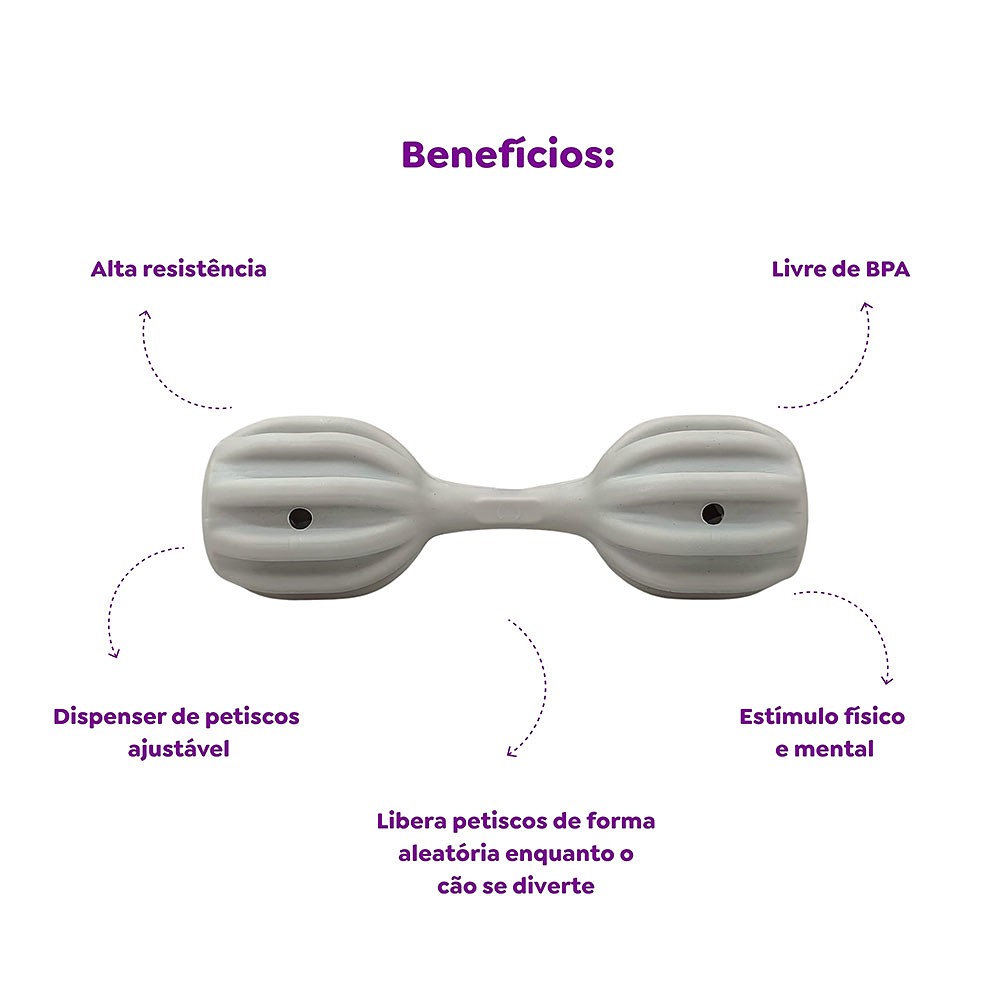 Brinquedo Amicus Fun Toys Pet Fit Cinza para Cães