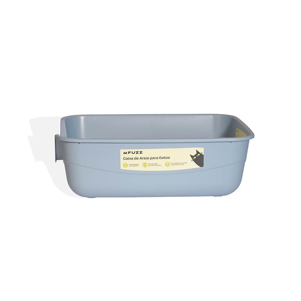 Bandeja Sanitária Fuzz Azul para Gatos