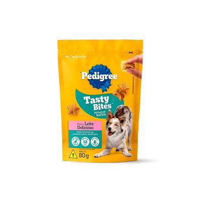 Snack Pedigree Tasty Bites Leite para Cães 