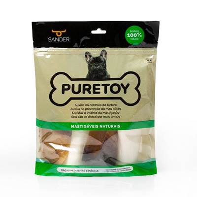 Kit Puretoy com Ossos, Cascos e Chifre para Cães de Porte Pequeno e Médio