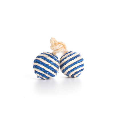 Brinquedo Fuzz para Gatos Par de Bolas de Sisal U