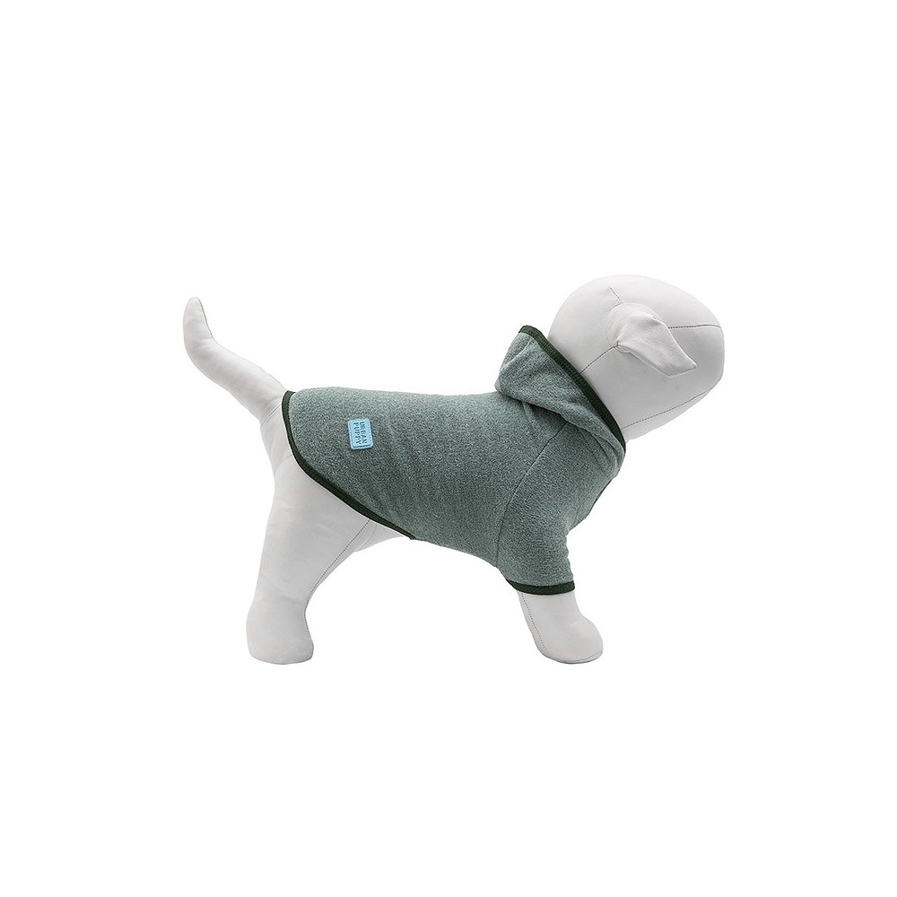 Casaco Urban Puppy Com Capuz Fleece Glace Verde para Cães e Gatos