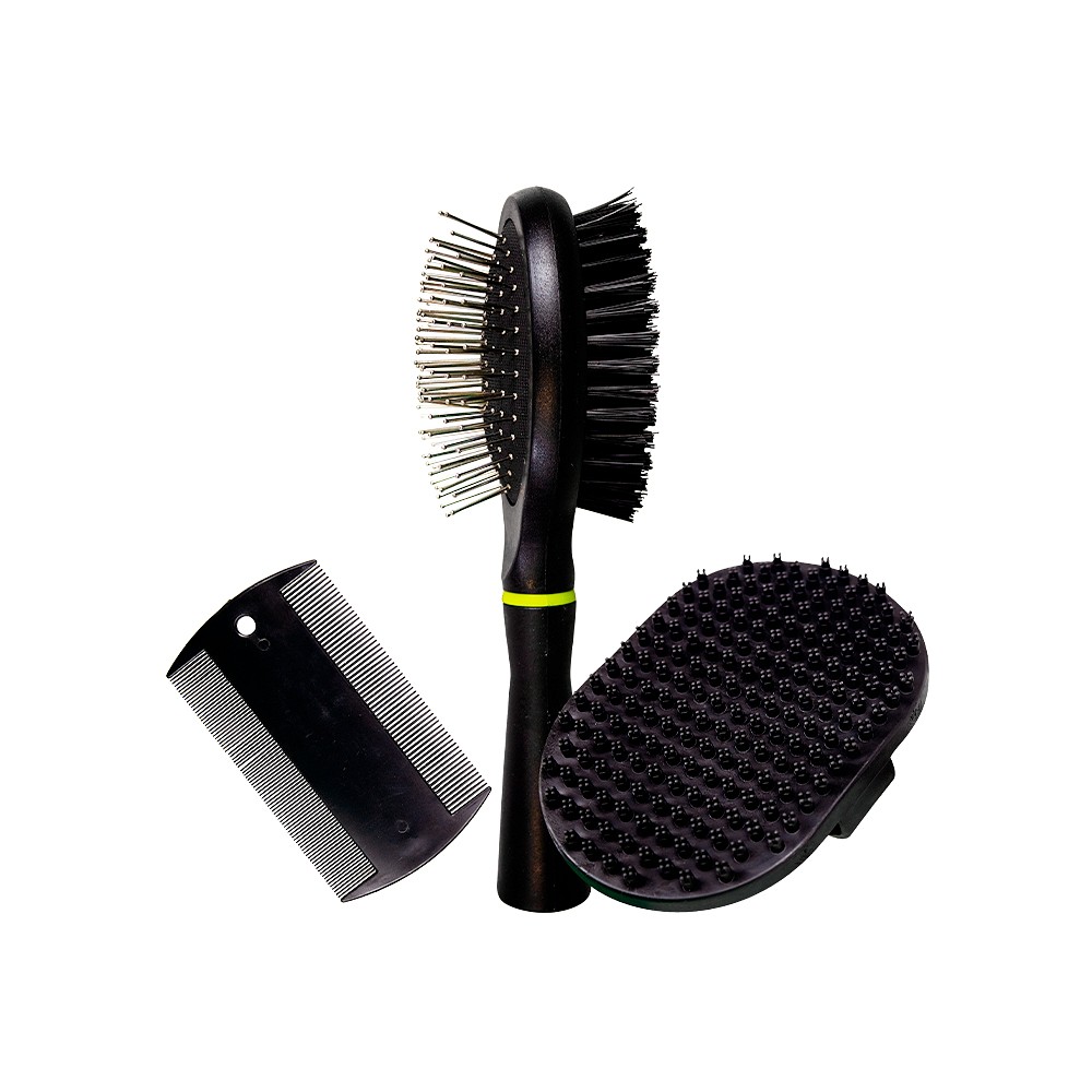 Kit Savana Pet Grooming Preto para Cães e Gatos