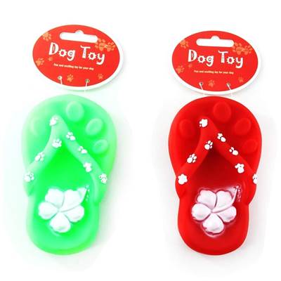 Brinquedo Pawspals Dog Toy Vinil Chinelo para Cães - Cores Sortidas U