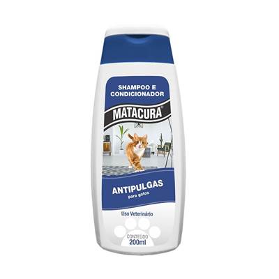 Shampoo e Condicionador Antipulgas Matacura para Gatos 