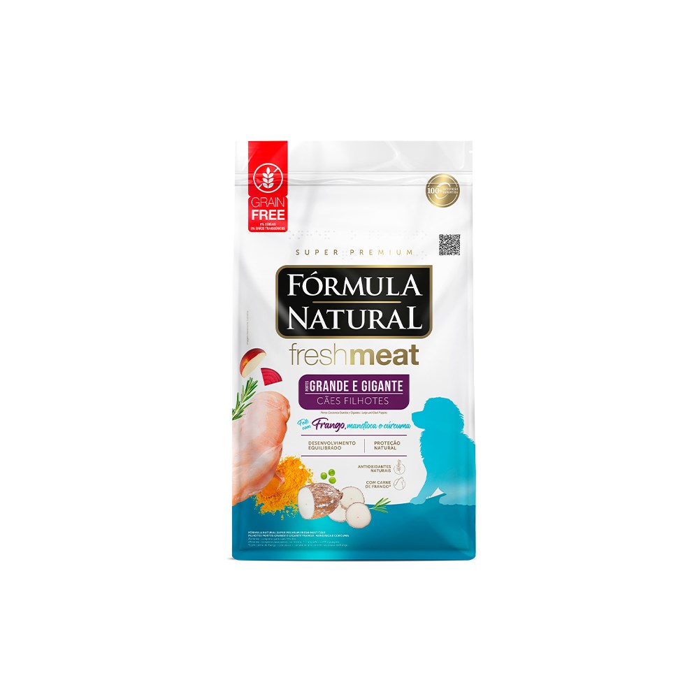 Ração Fórmula Natural Fresh Meat para Cães Filhotes de Porte Grande e Gigante