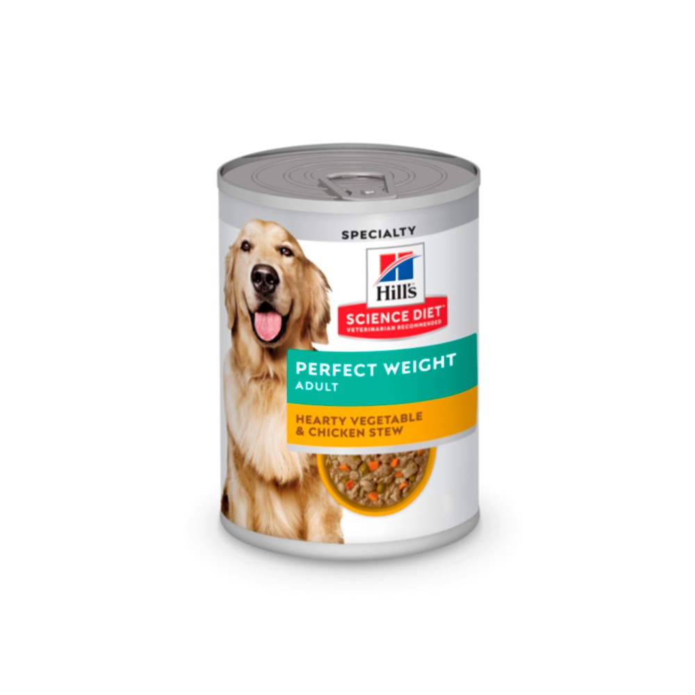 Ração Úmida Hill's Science Diet Peso Perfeito para Cães Adultos Sabor Frango e Vegetais