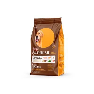 Ração Quatree Supreme para Cães Adultos Raças Médias e Grandes Sabor Frango e Batata Doce