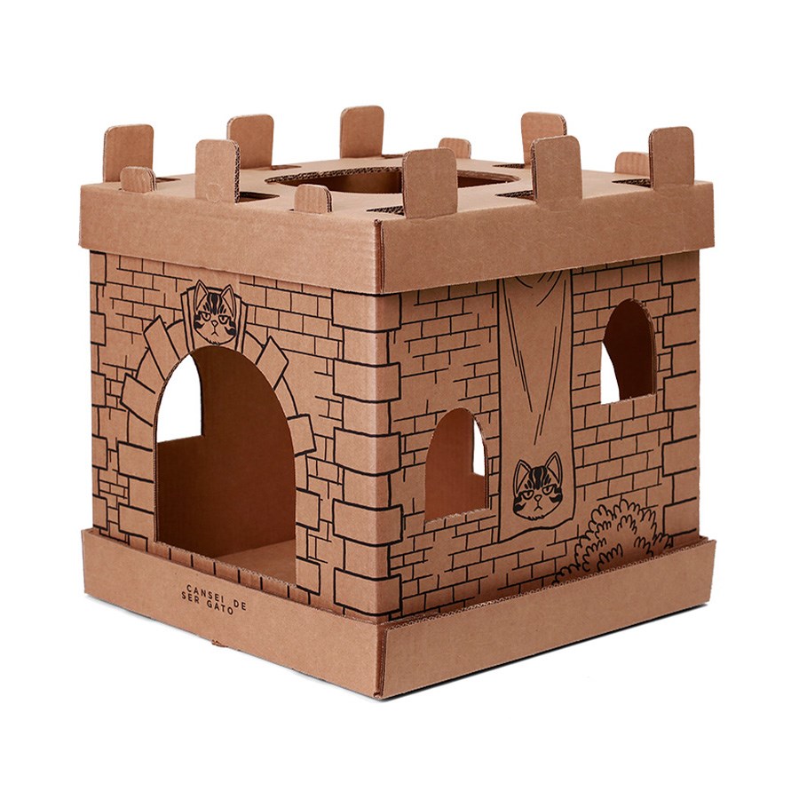 Arranhador Castelo de Papelão Cansei de Ser Gato