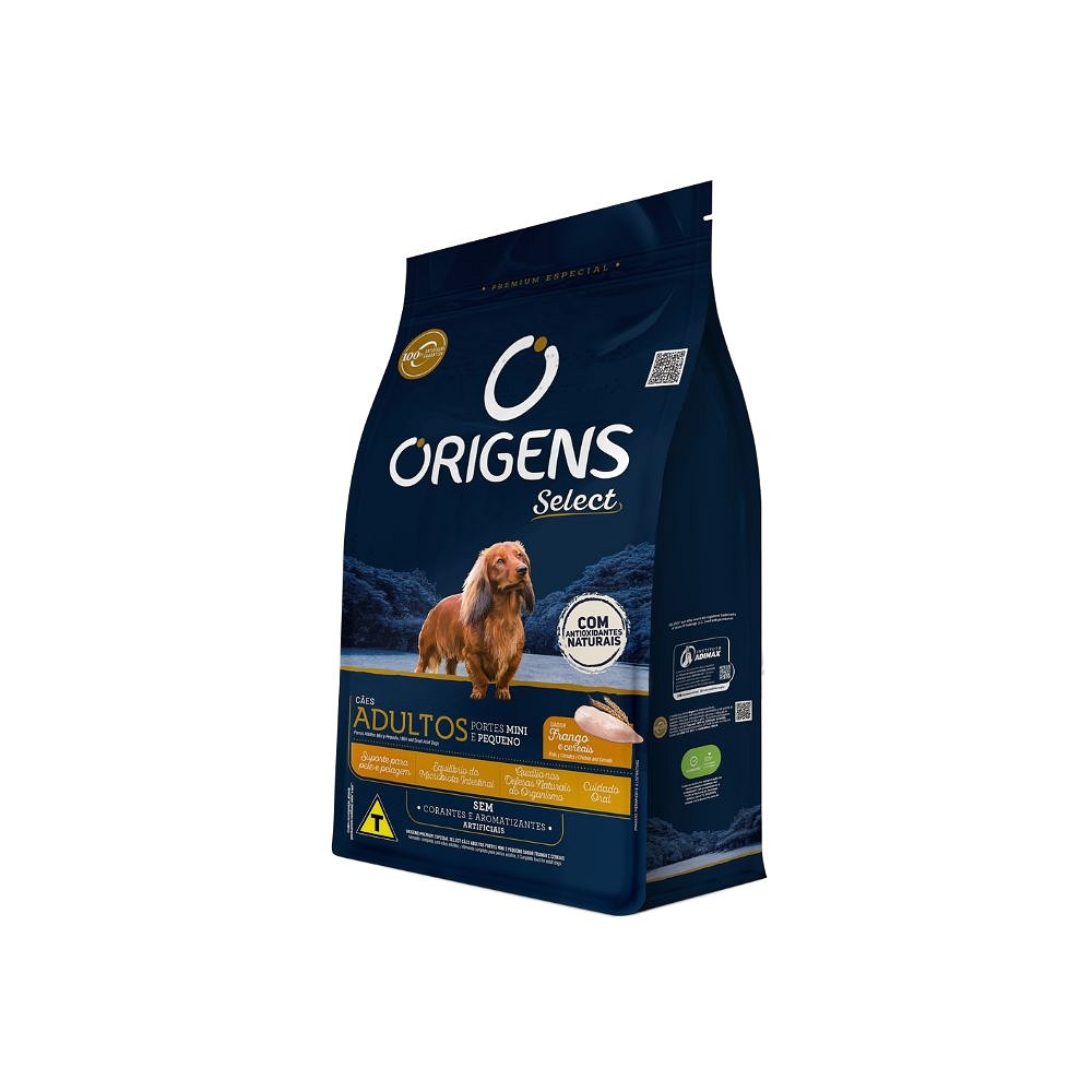 Ração Origens para Cães Adultos de Raças Pequenas sabor Frango e Cereais