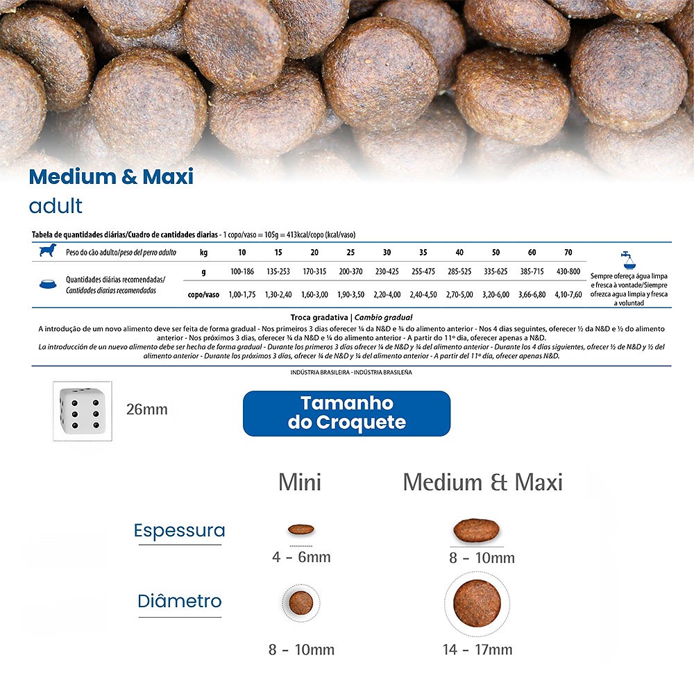 N&D White para Cães Adultos de Raças Médias e Grandes Sabor Merluza, Spirulina e Erva Doce