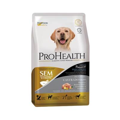 Ração ProHealth Castrado Light para Cães Adultos de Porte Médio sabor Frango 2,5kg