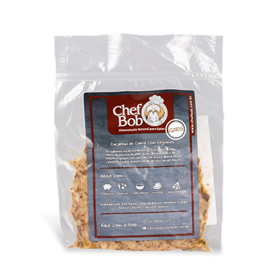 Alimento Natural Chef Bob Caçarola de Carne com Legumes para Gatos 100g