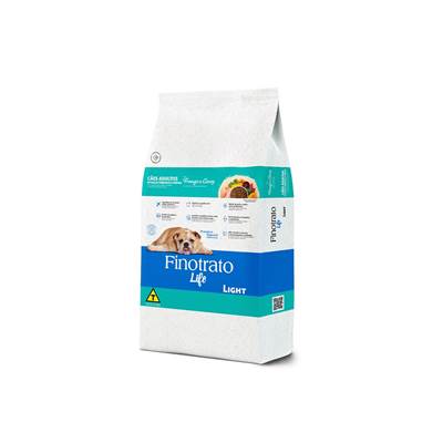 Ração Finotrato Life Light para Cães Adultos de Porte Pequeno e Médio sabor Frango e Arroz