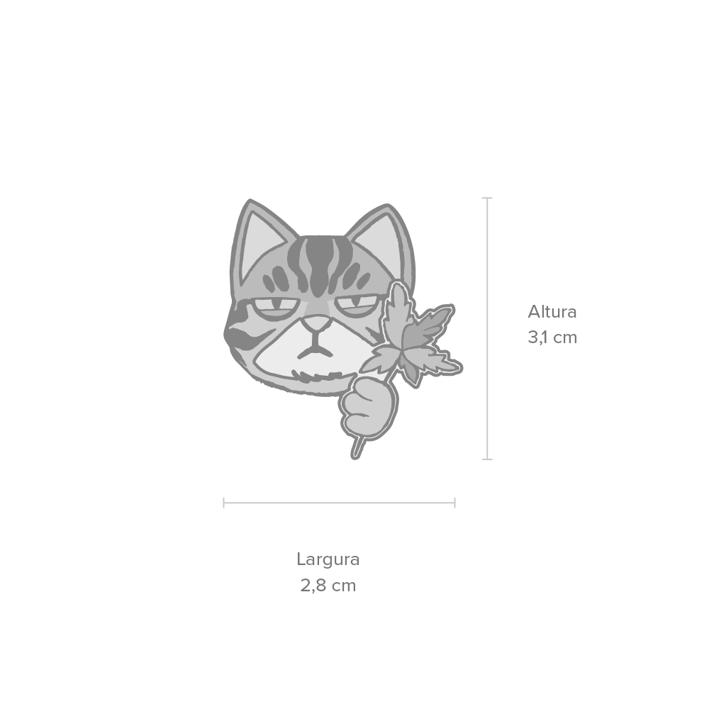 Pin de Lapela Catnip Cansei de Ser Gato