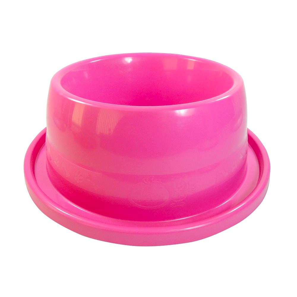 Comedouro Furacão Pet Anti Formiga Rosa