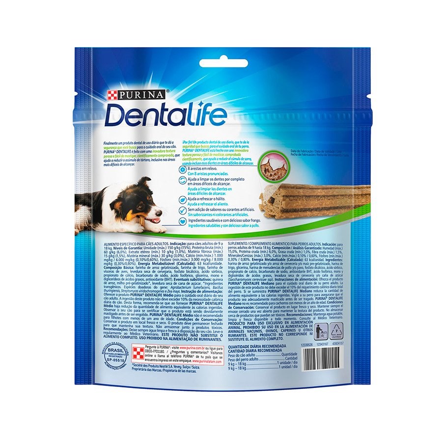 Dentalife Cães Raças Médias 