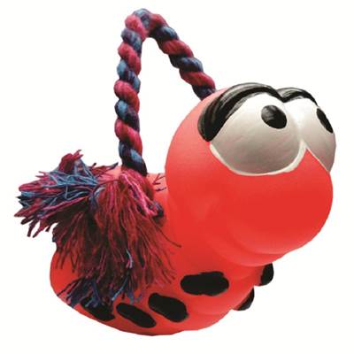 Brinquedo LCM Vinil Abelha e Corda Azul para Cães U