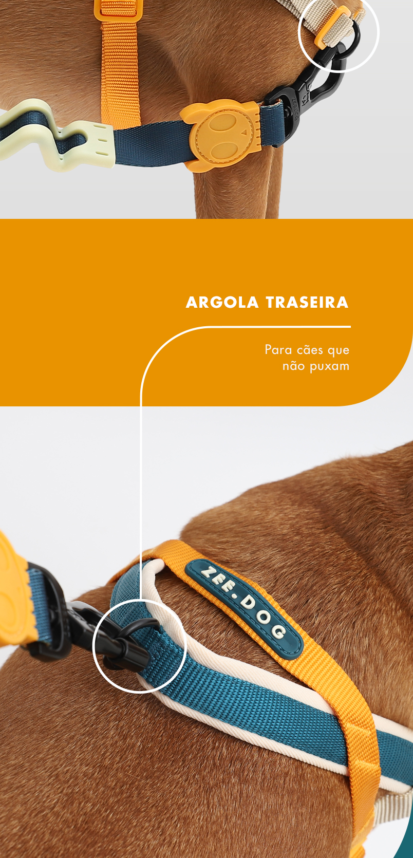 Peitoral Antipuxão SofterWalk para Cachorros Voyage