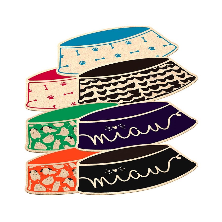 Jogo Americano Alklin Pet Comedor para Cães e Gatos - Cores Sortidas