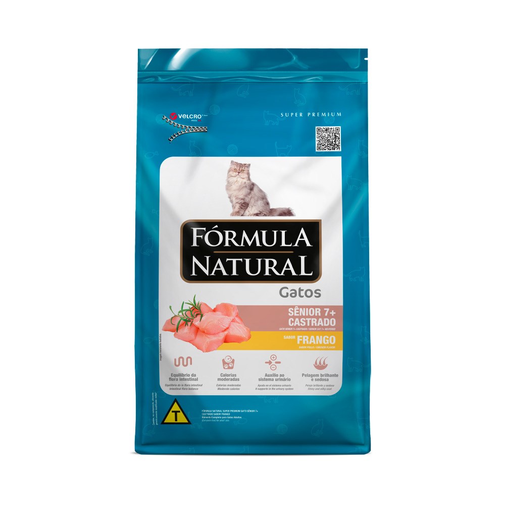 Ração Fórmula Natural para Gatos Sênior 7+ sabor Frango