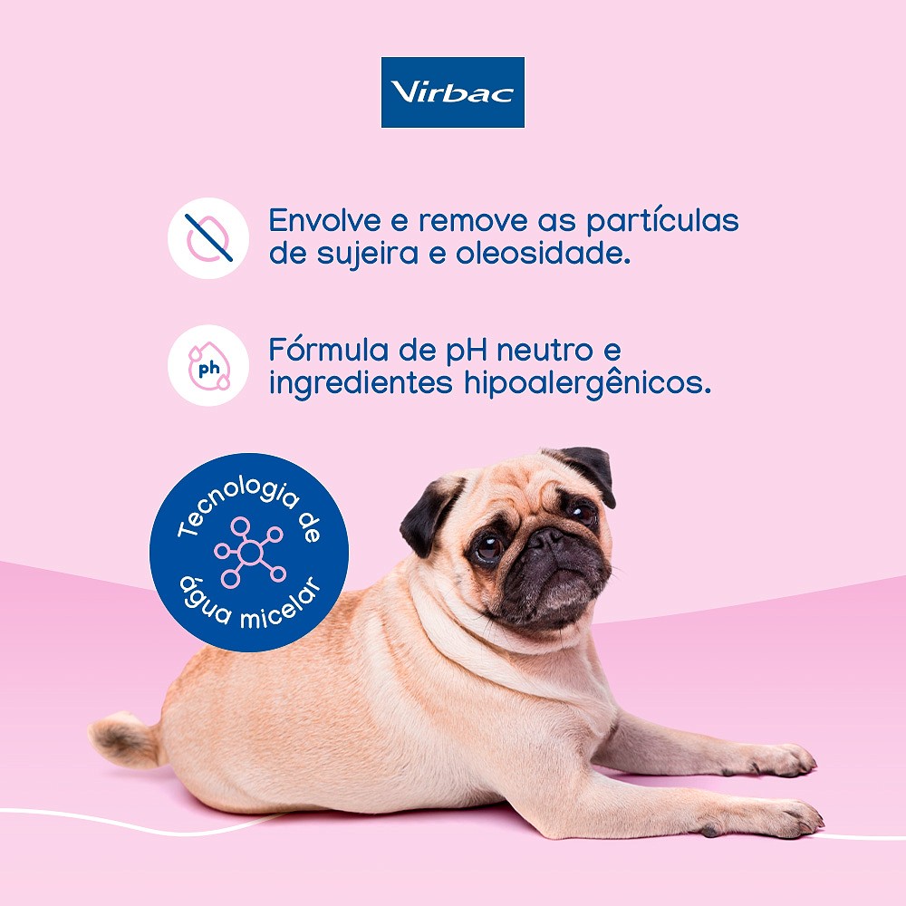Banho a Seco Virbac Phisioderm para Cães e Gatos
