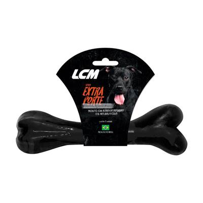 Brinquedo Osso Borracha Extra Forte LCM para Cães Grande U
