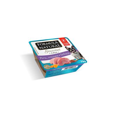 Ração Úmida Fórmula Natural Fresh Meat Gourmet para Cães Adultos Sabor Peru, Cenoura e Linhaça 70g 70g