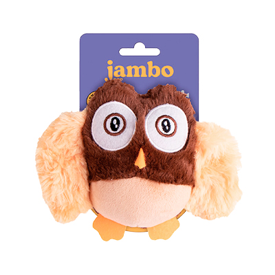 Brinquedo Jambo Mordedor Pelúcia Pop Corujinha para Cães U