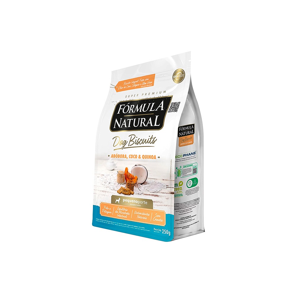 Biscoito Fórmula Natural Dog Biscuits para Cães Adultos de Pequeno Porte sabor Abóbora
