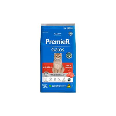 Ração Premier para Gatos Adultos sabor Salmão 7,5kg