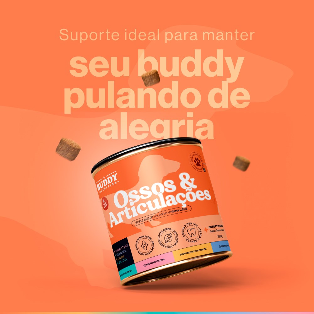 Suplemento Alimentar Buddy Nutrition Ossos & Articulações Sabor Carne para Cães