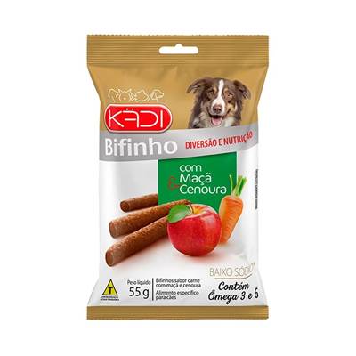 Snack Kadi para Cães sabor Maçã e Cenoura 55g