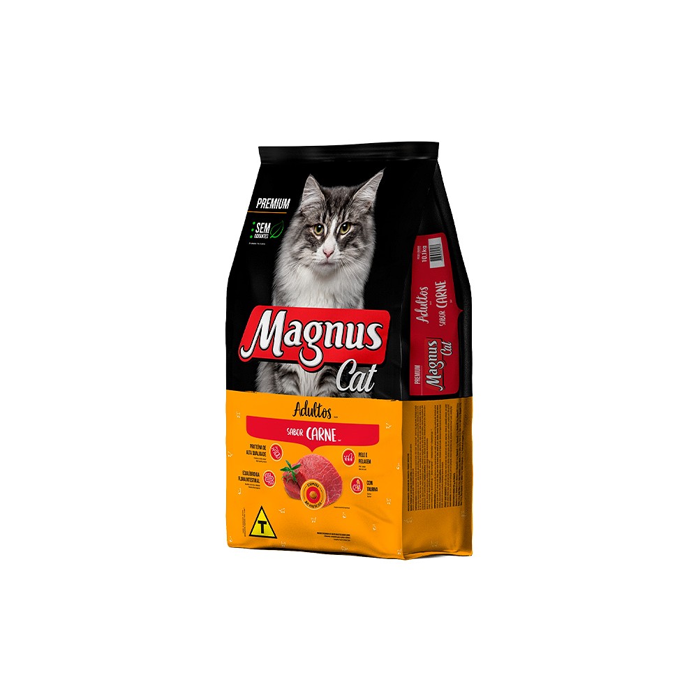 Ração Magnus sabor Carne para Gatos Adultos