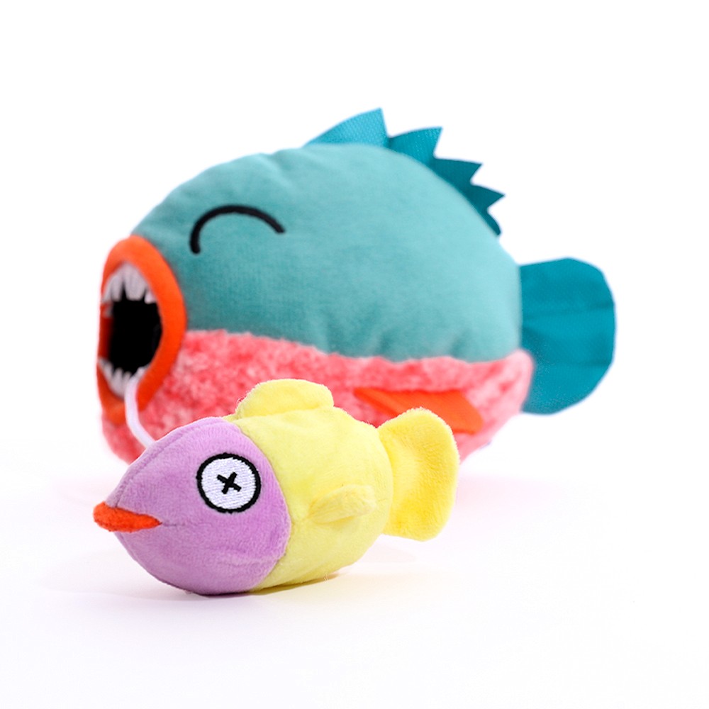 Brinquedo Piranha de Pelúcia para Cães
