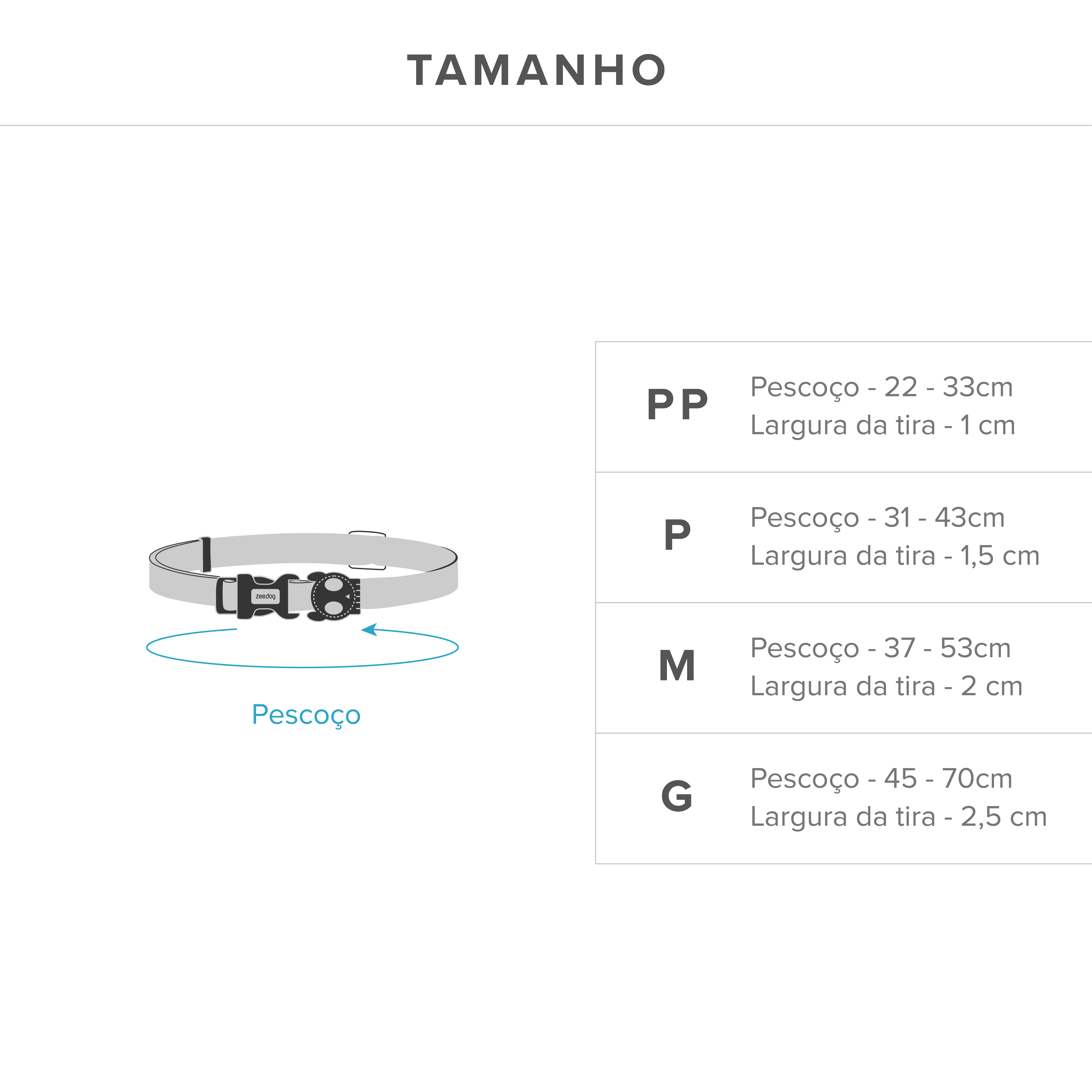 Coleira Padrão Skull