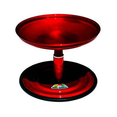 Comedouro Vida Mansa Miau Miau Vermelho para Gatos 284ml