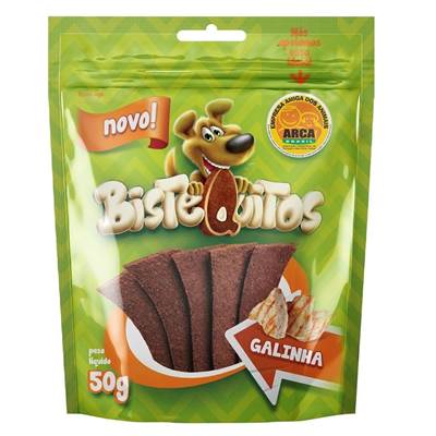 Snack Petitos para Cães Bistequitos sabor Galinha 50g