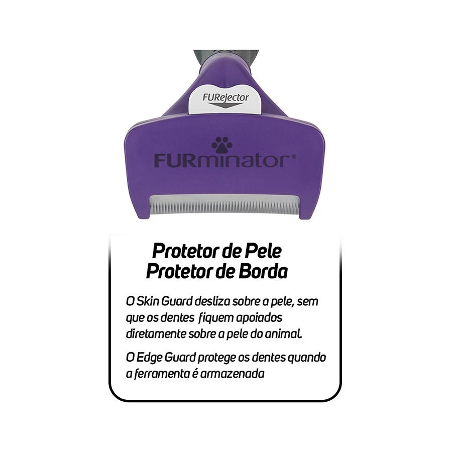 Escova New Furminator M/G para Gatos de Pelo Longo