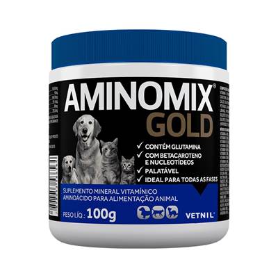 Aminomix Pet Gold para Cães e Gatos 500g